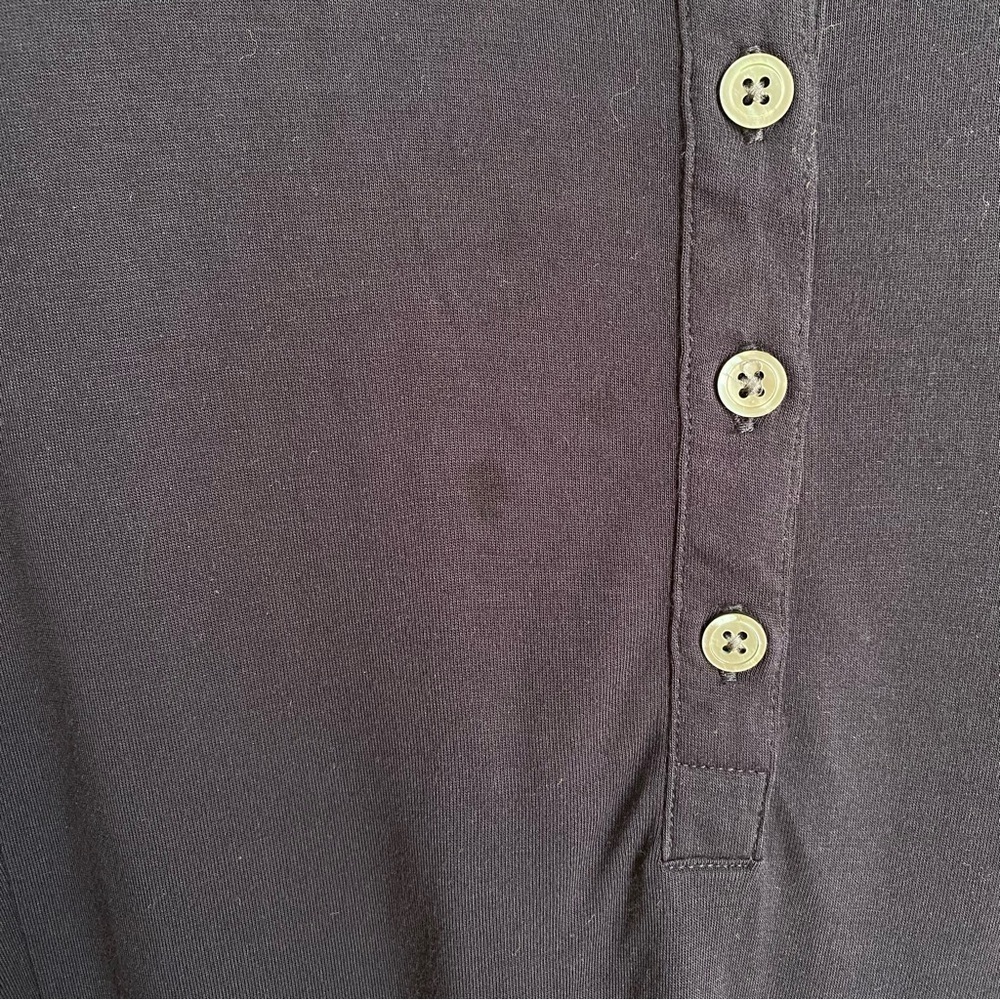 Vince navy blue batwing long sleeve top L - Picture 6 of 6